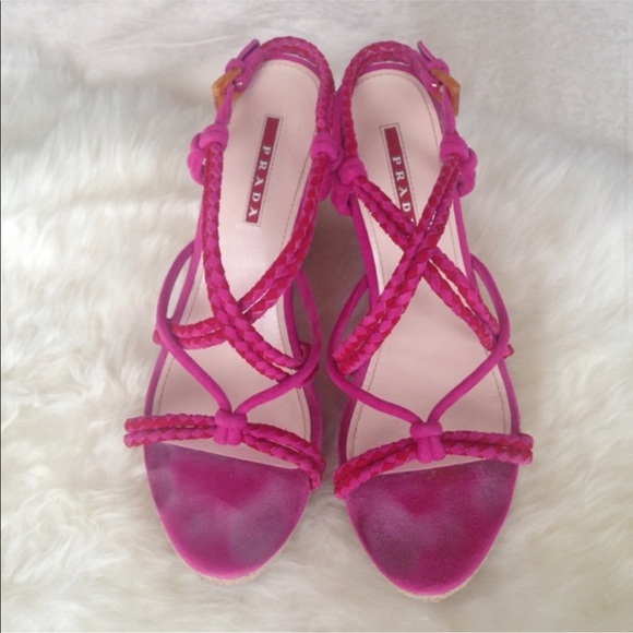 Prada platform wedge sandal - Picture 3 of 4